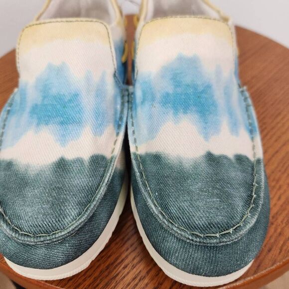Sperry Women's Tie-Dye Moc-sider Size 6.5 Tie-Dye Canvas Slip-on Shoes - Picture 3 of 9